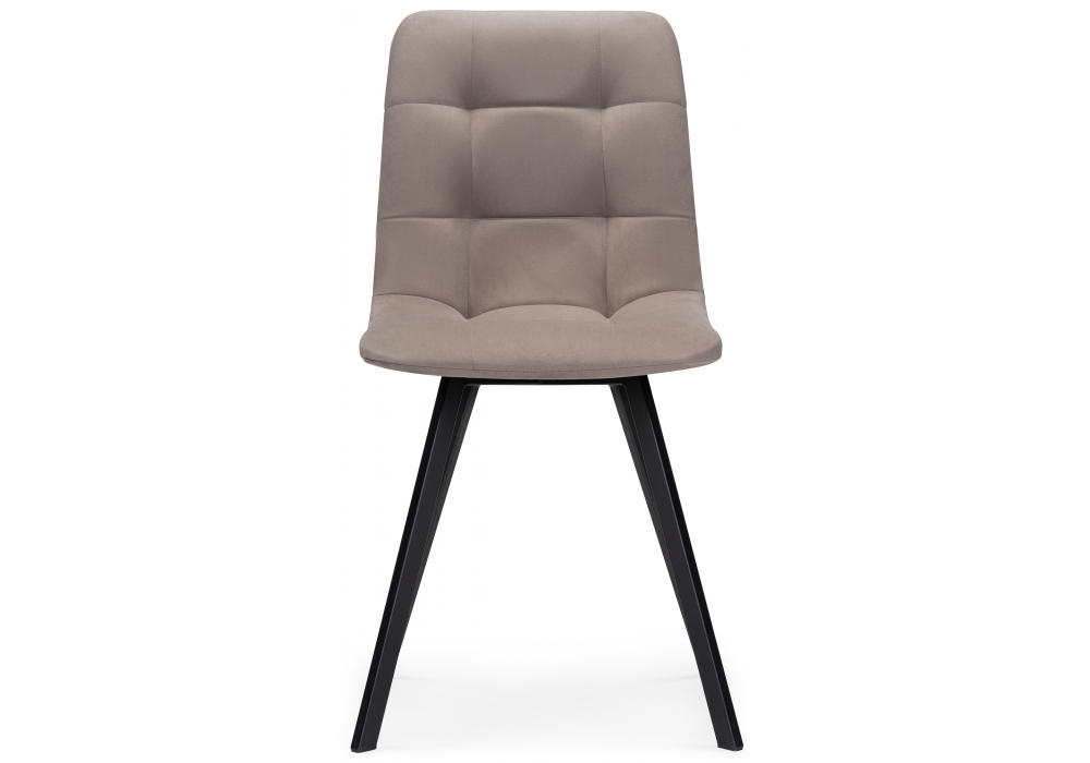 Стул на металлокаркасе Симпл латте / черный