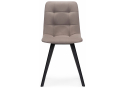 Стул на металлокаркасе Симпл латте / черный