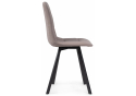Стул на металлокаркасе Симпл латте / черный