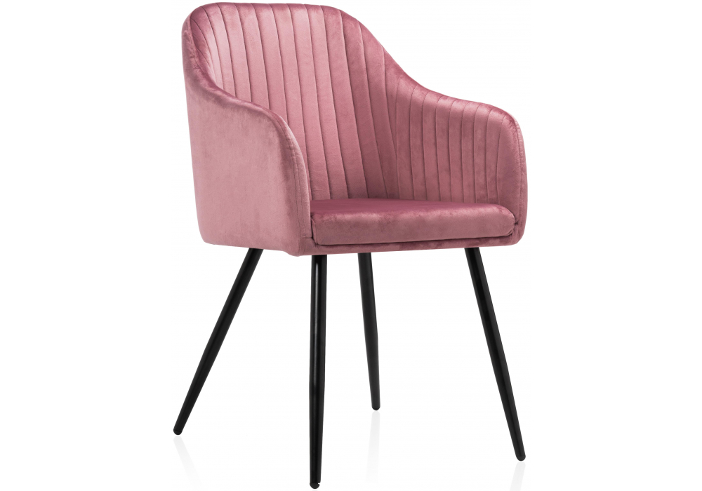 Стул на металлокаркасе Slam dark pink
