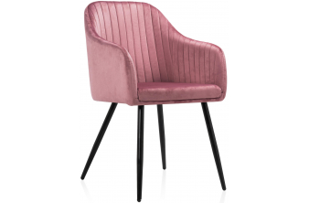 Стул на металлокаркасе Slam dark pink