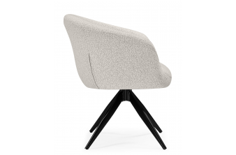 Стул на металлокаркасе Chicago light gray / black legs KD
