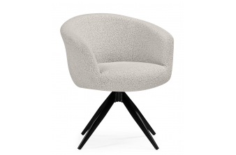 Стул на металлокаркасе Chicago light gray / black legs KD