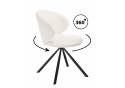 Стул на металлокаркасе Solomon крутящийся white / black
