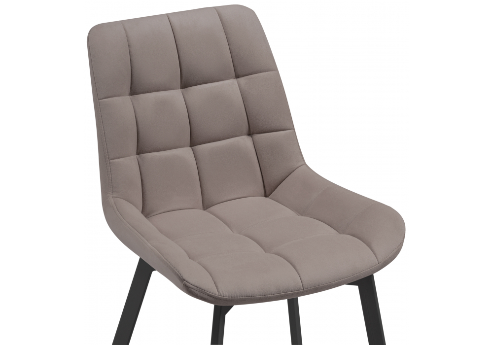 Стул на металлокаркасе Стронг латте / черный