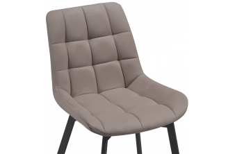 Стулья на металлокаркасе Челси 360 светло-серый (ZD 960) / белый