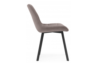 Стул на металлокаркасе Вейв латте / черный