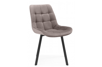 Стул на металлокаркасе Вейв латте / черный