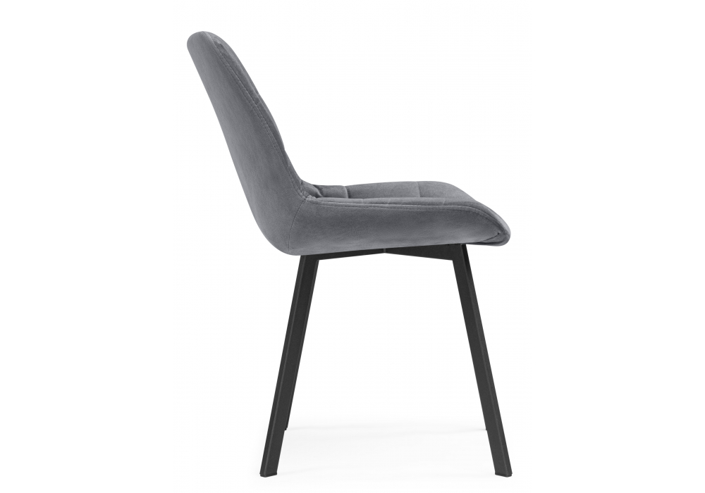 Стул на металлокаркасе Стронг вращающийся темно-серый велютто 32 / черный каркас