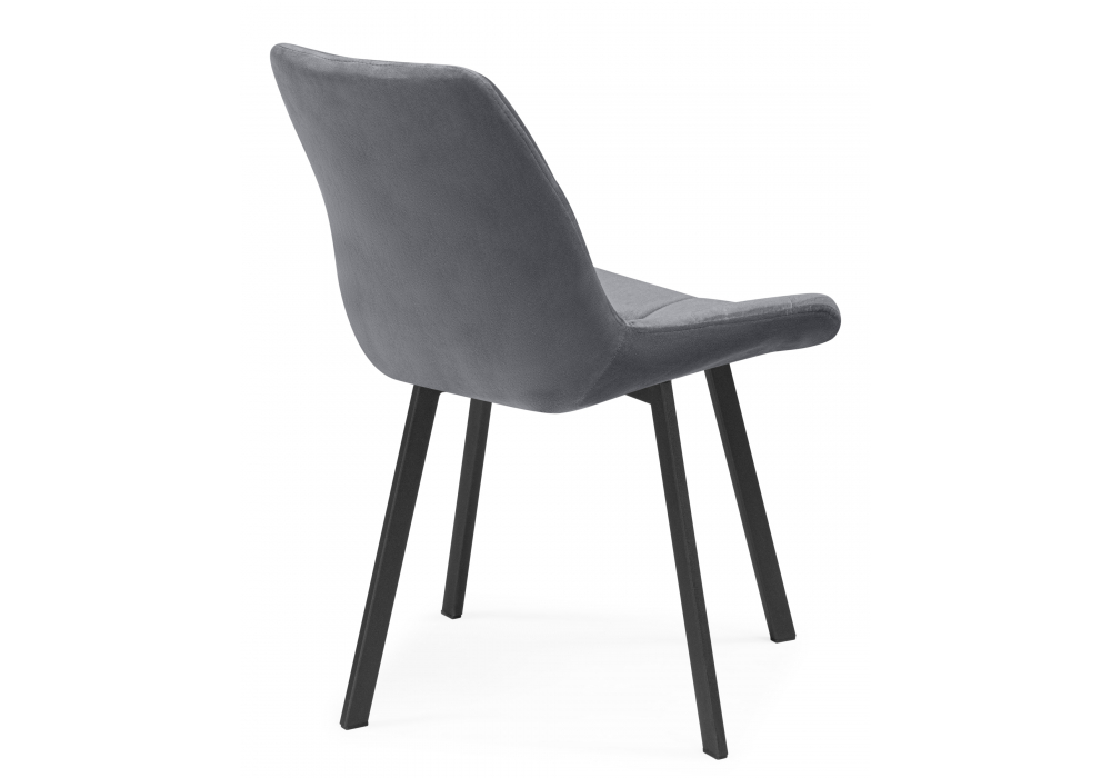 Стул на металлокаркасе Стронг вращающийся темно-серый велютто 32 / черный каркас