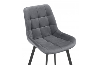 Комплект стульев Вейв 4 шт светло-серый / черный