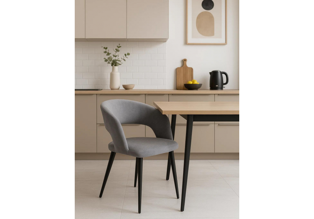 Стул на металлокаркасе Торган катания сильвер