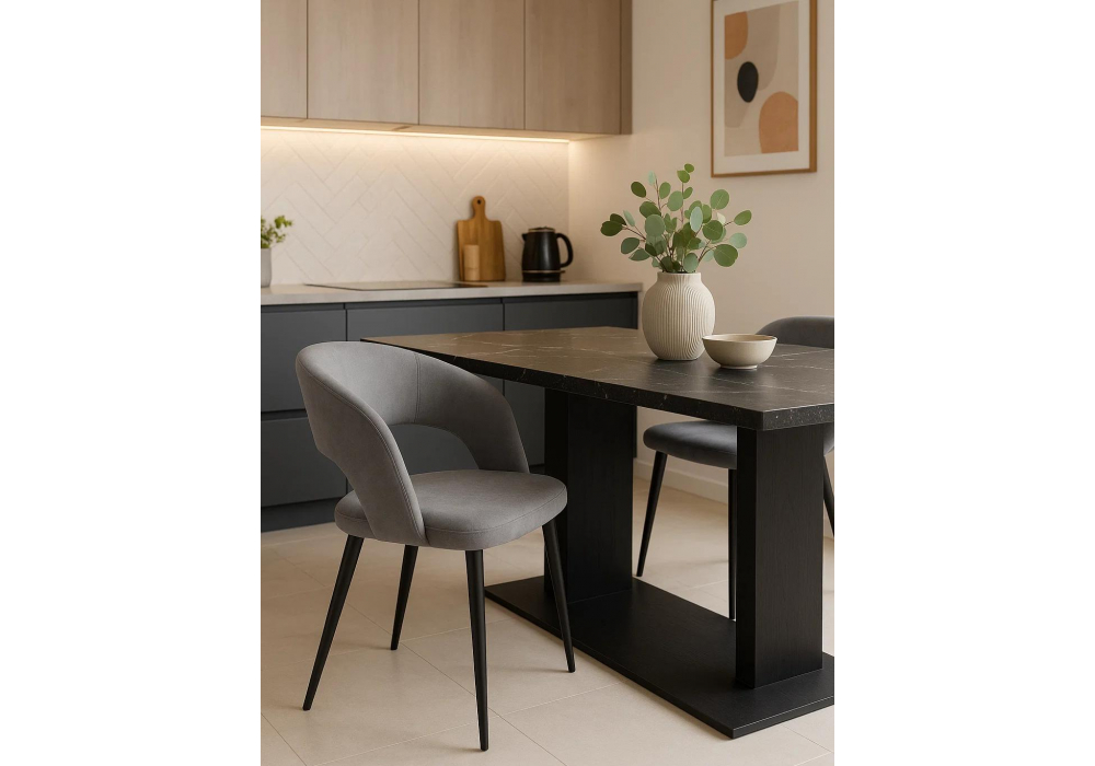 Стул на металлокаркасе Торган катания сильвер