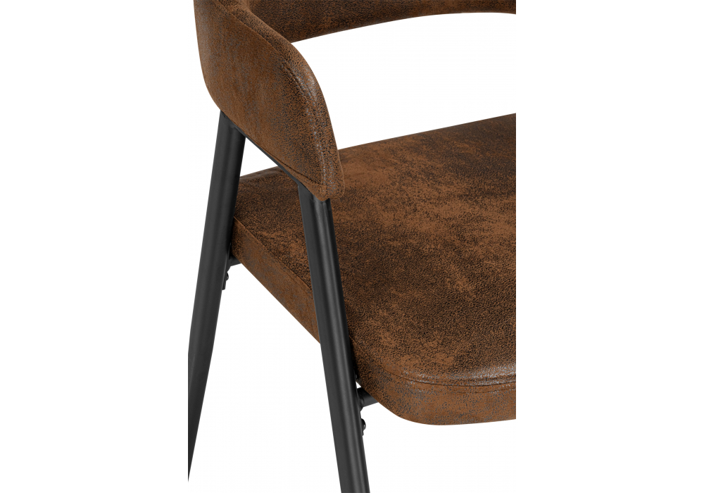 Стул на металлокаркасе Twin brown / black