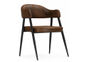 Стул на металлокаркасе Twin brown / black