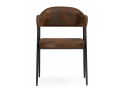 Стул на металлокаркасе Twin brown / black