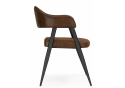 Стул на металлокаркасе Twin brown / black