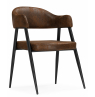 Стул на металлокаркасе Twin brown / black