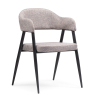 Стул на металлокаркасе Twin gray / black