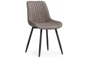 Стул на металлокаркасе Вейв латте / черный