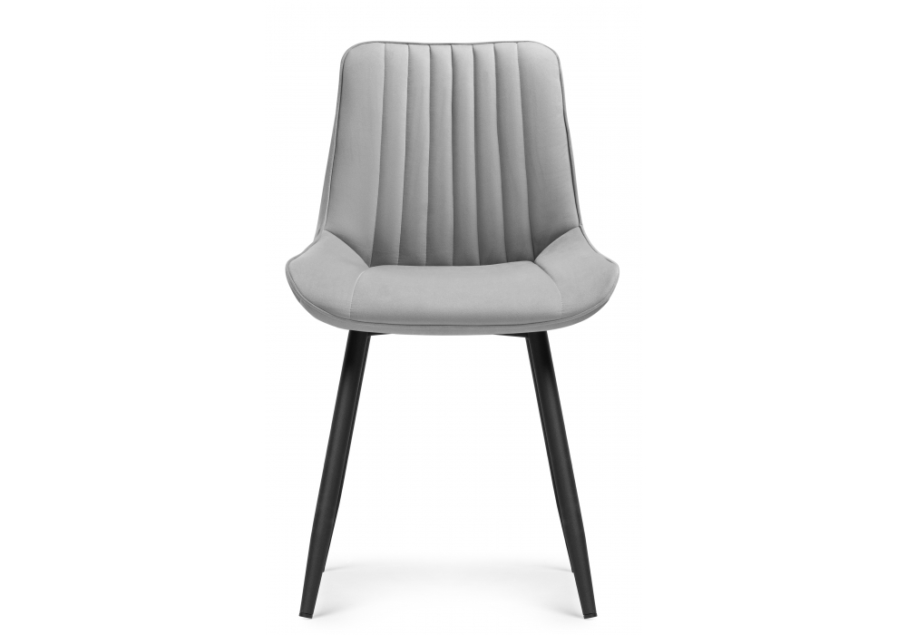 Стул на металлокаркасе Вейв светло-серый (hl 63) / 10К черный каркас