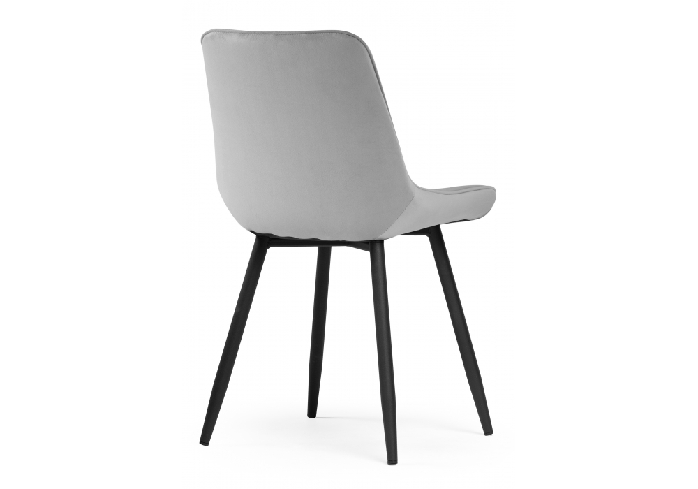 Стул на металлокаркасе Вейв светло-серый (hl 63) / 10К черный каркас