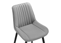 Стул на металлокаркасе Вейв светло-серый (hl 63) / 10К черный каркас