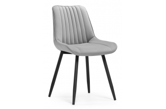 Стул на металлокаркасе Вейв светло-серый (hl 63) / 10К черный каркас