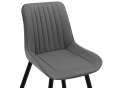 Стул на металлокаркасе Вейв темно-серый / черный