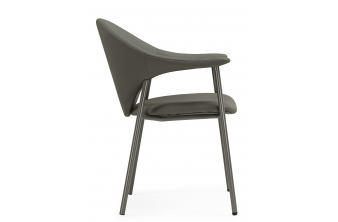 Стул на металлокаркасе Эолин бежевый (glory 03) / черный