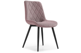 Стул на металлокаркасе Fox light purple / black
