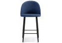 Барный стул Амизуре темно-синий / черный матовый