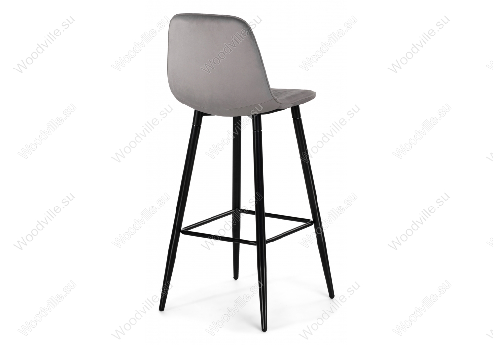 Барный стул Capri light gray / black
