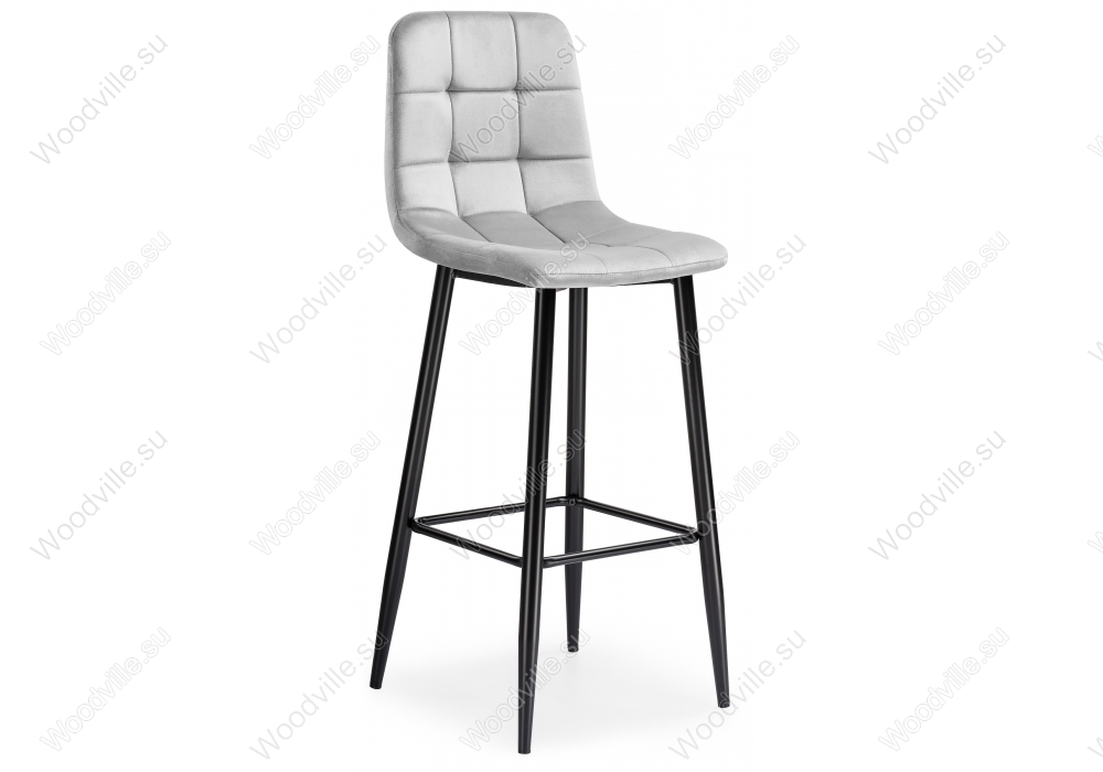 Барный стул Chio light gray / black