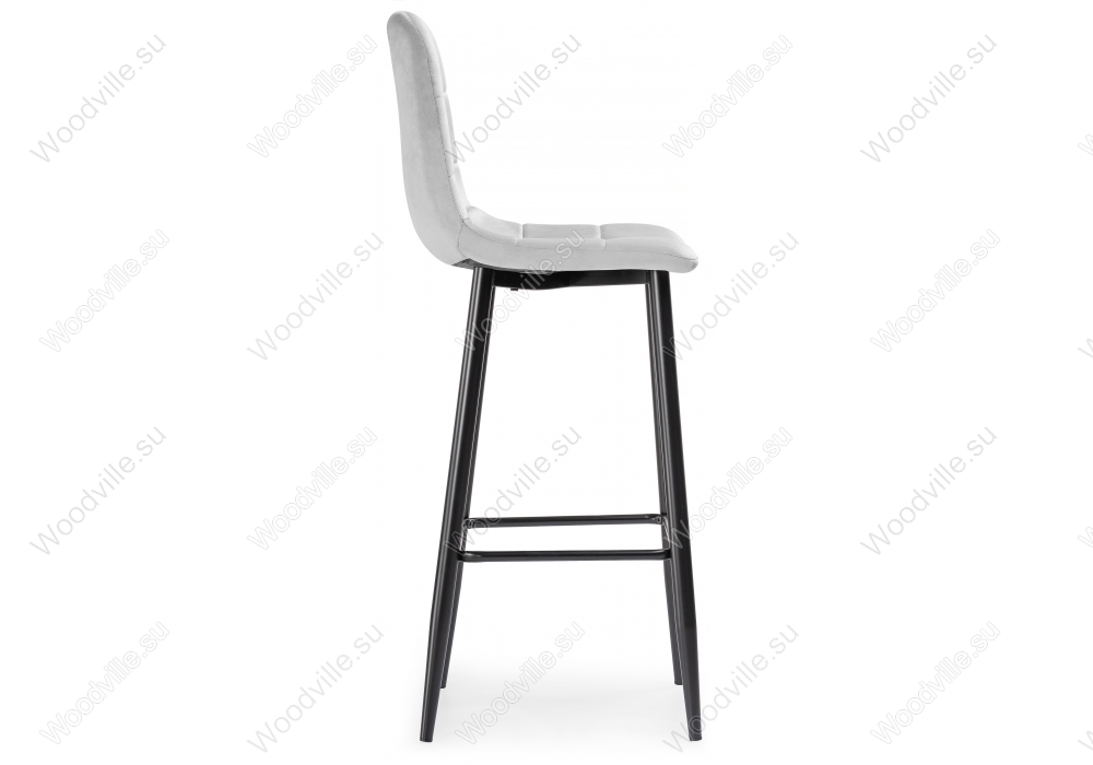 Барный стул Chio light gray / black