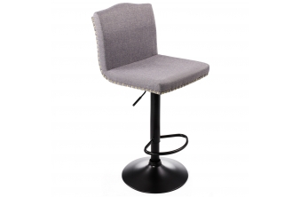 Барный стул Crown grey fabric