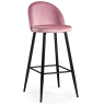 Барный стул Dodo 1 pink with edging / black
