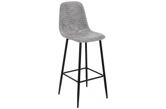 Барный стул Drop black / grey