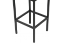 Барный стул Лофт кожзам d6 / черный матовый