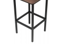 Барный стул Лофт ткань катания корица / черный матовый