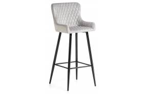 Барный стул Mint light gray / black
