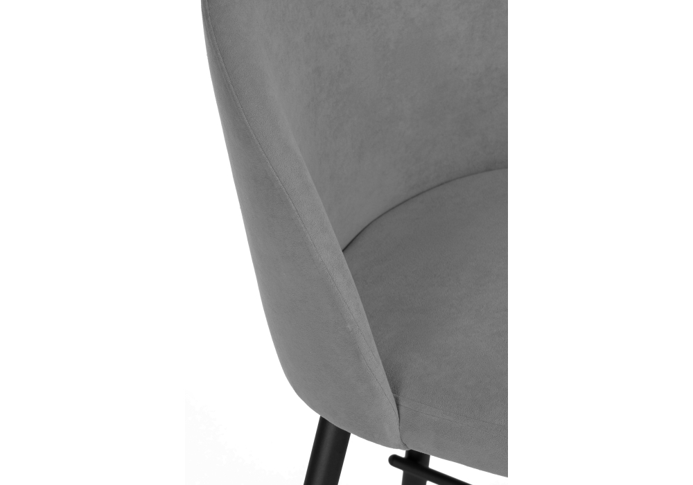 Барный стул Сондре темно-серый / черный каркас