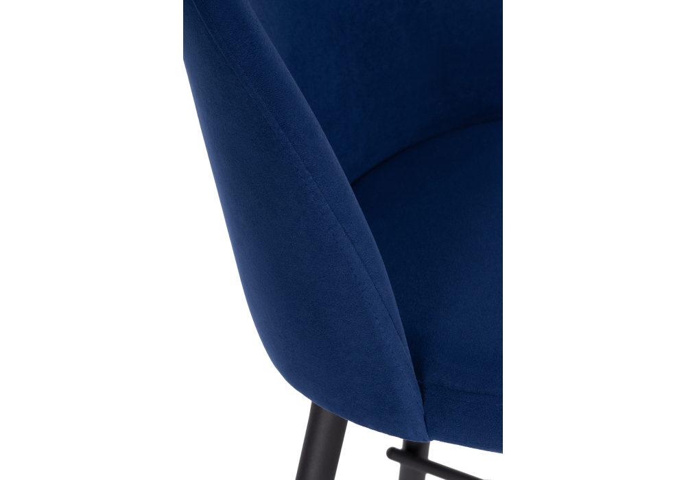 Барный стул Сондре темно-синий / черный каркас