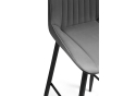 Полубарный стул Седа К крутящийся темно-серый / черный