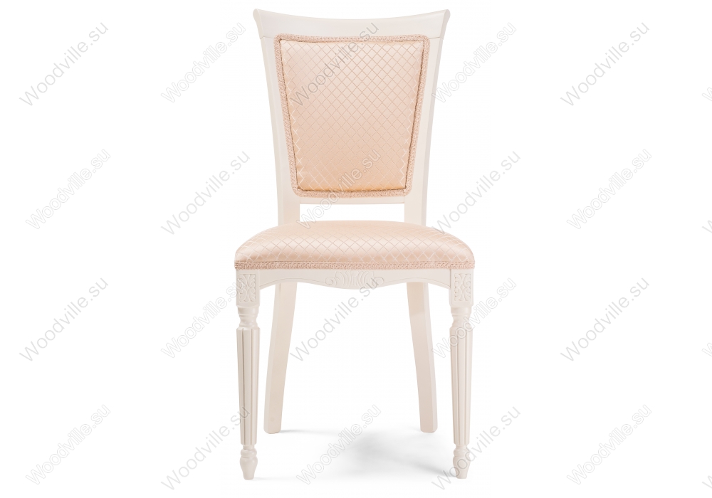 Деревянный стул Байона молочный / ромб 02