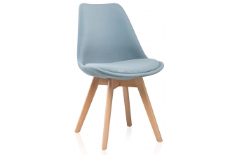 Деревянный стул Bonuss light blue