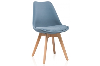 Деревянный стул Bonuss light blue