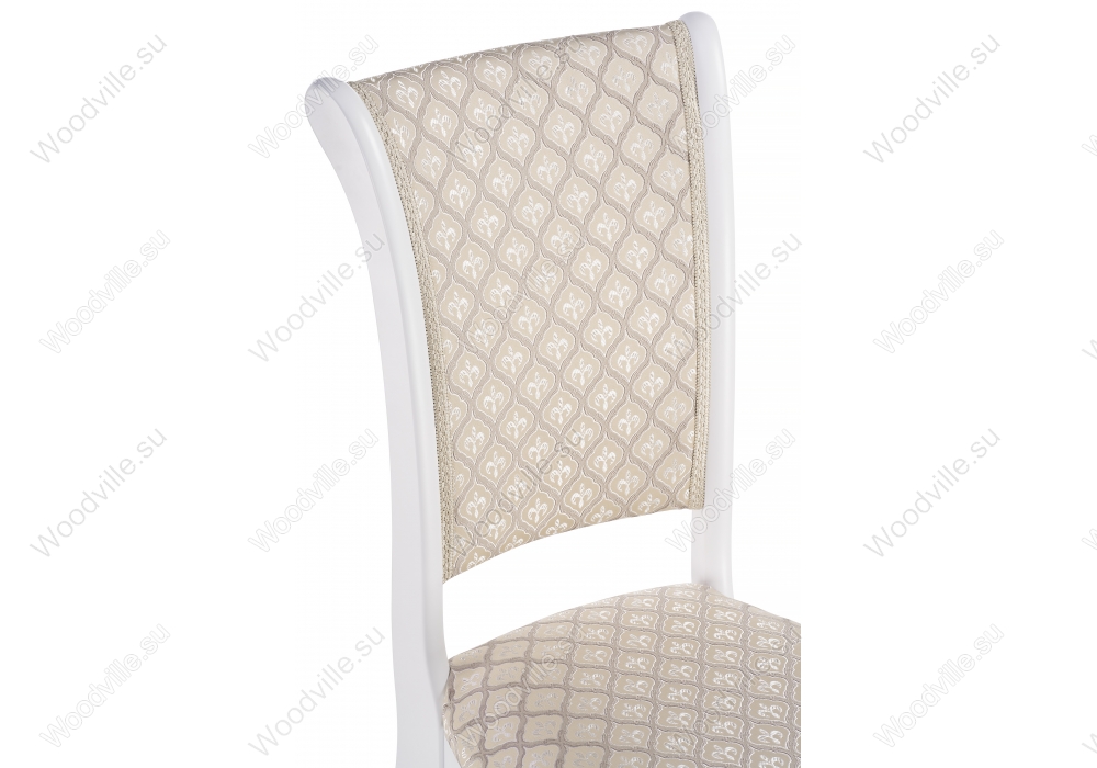 Деревянный стул Фабиано белый / бежевый
