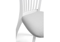 Деревянный стул Лидиос серый велюр / белый