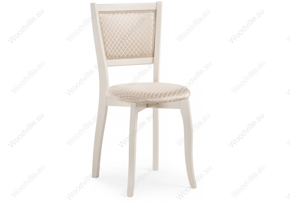 Деревянный стул Валери молочный / ромб